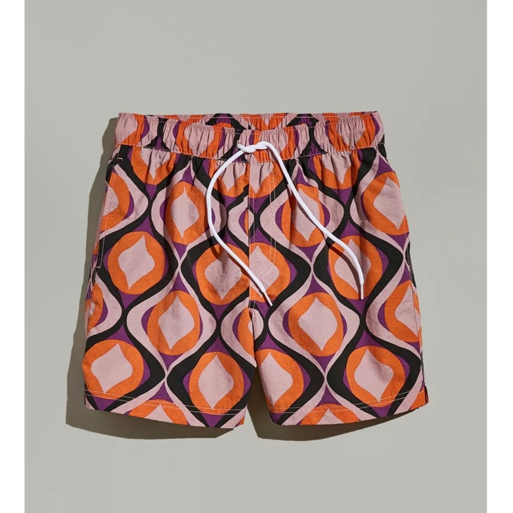 Urban outfitters 70s Geo print swim short